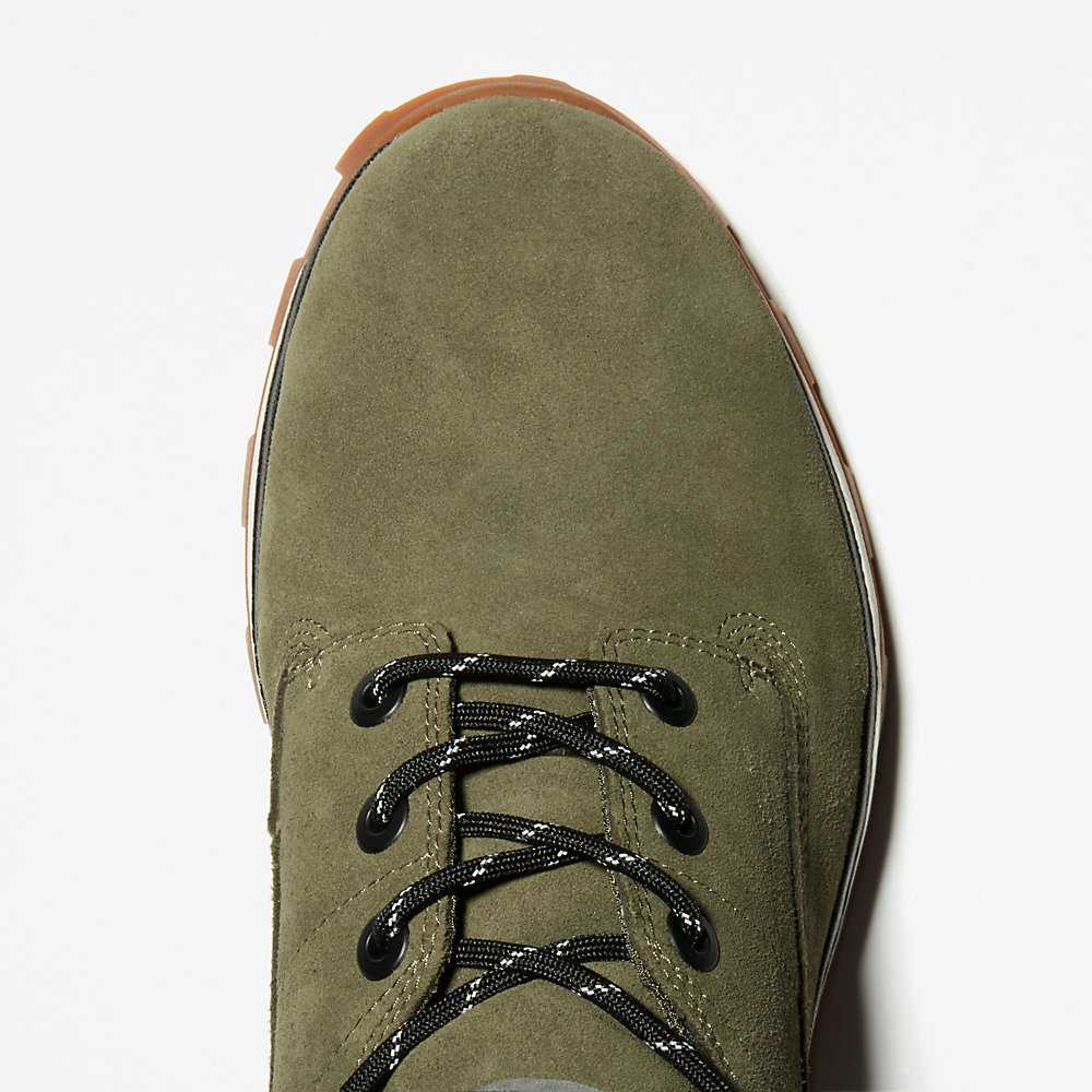 Dark Green Men's Timberland Treeline Chukka Boots | Israel-5871920