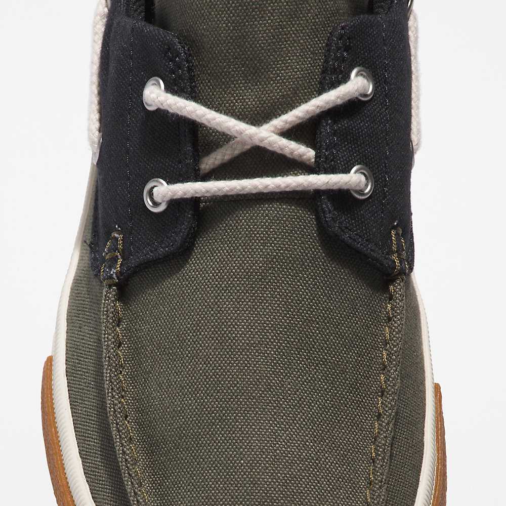 Dark Green Men's Timberland Union Wharf 2.0 Boat Shoes | Israel-9543270