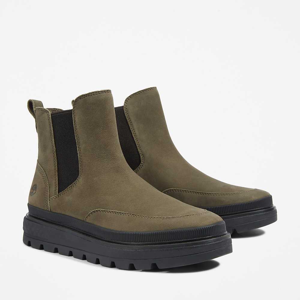 Dark Green Women's Timberland Ray City Chelsea Boots | Israel-7463520