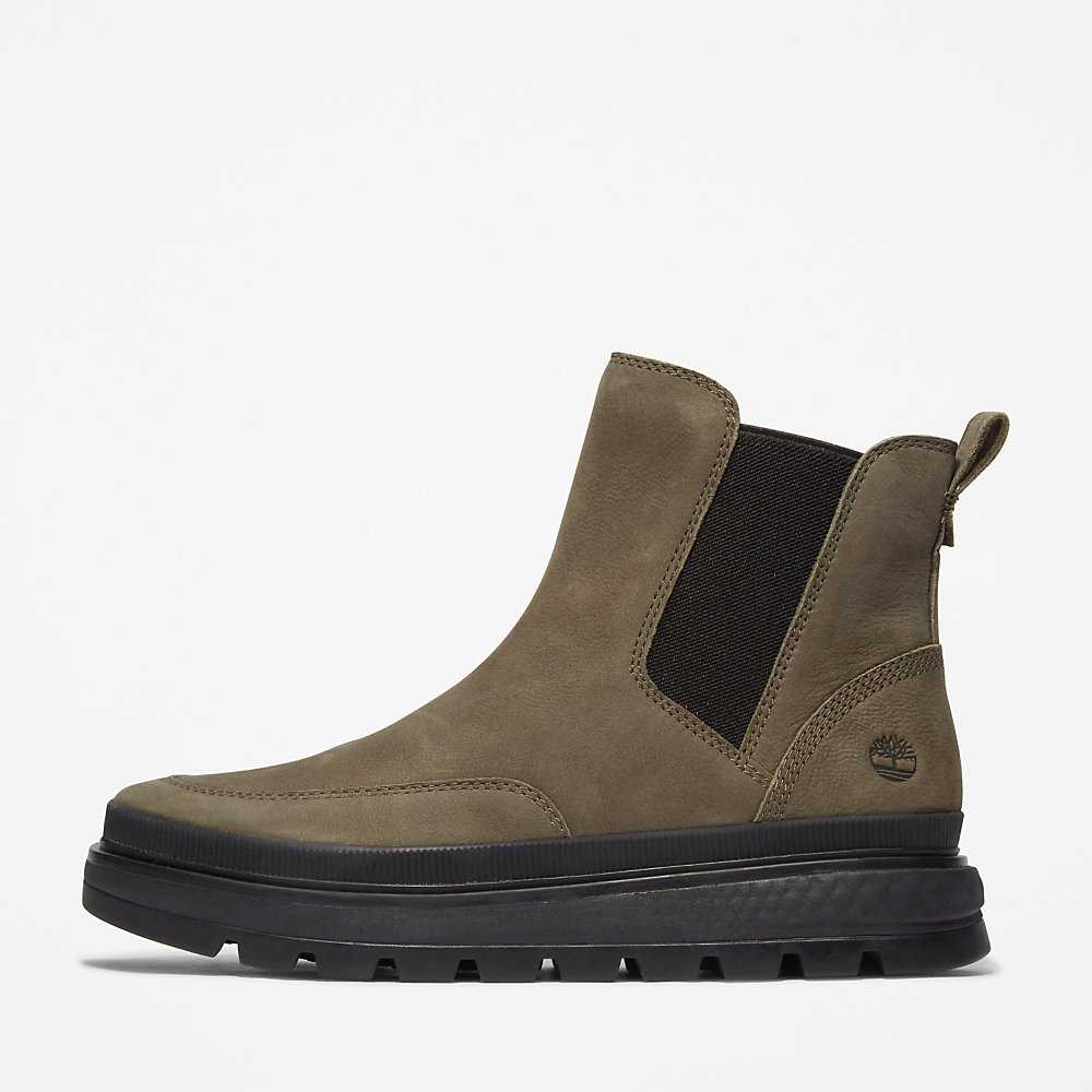 Dark Green Women's Timberland Ray City Chelsea Boots | Israel-7463520