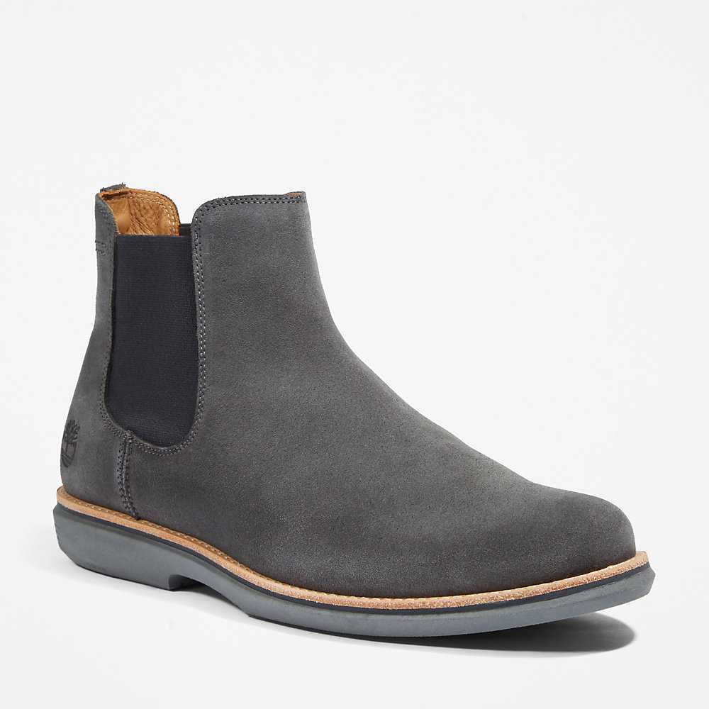 Dark Grey Men's Timberland City Groove Chelsea Boots | Israel-1093768