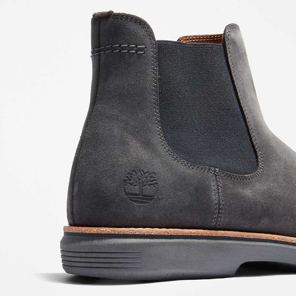 Dark Grey Men's Timberland City Groove Chelsea Boots | Israel-1093768