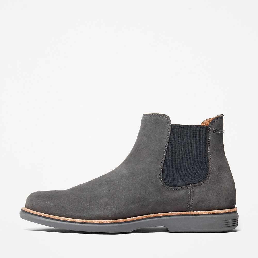 Dark Grey Men's Timberland City Groove Chelsea Boots | Israel-1093768