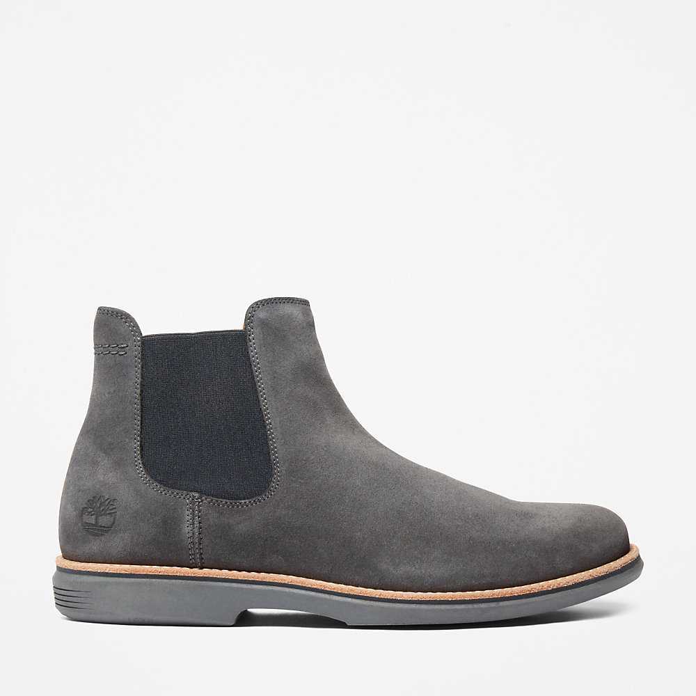 Dark Grey Men\'s Timberland City Groove Chelsea Boots | Israel-1093768