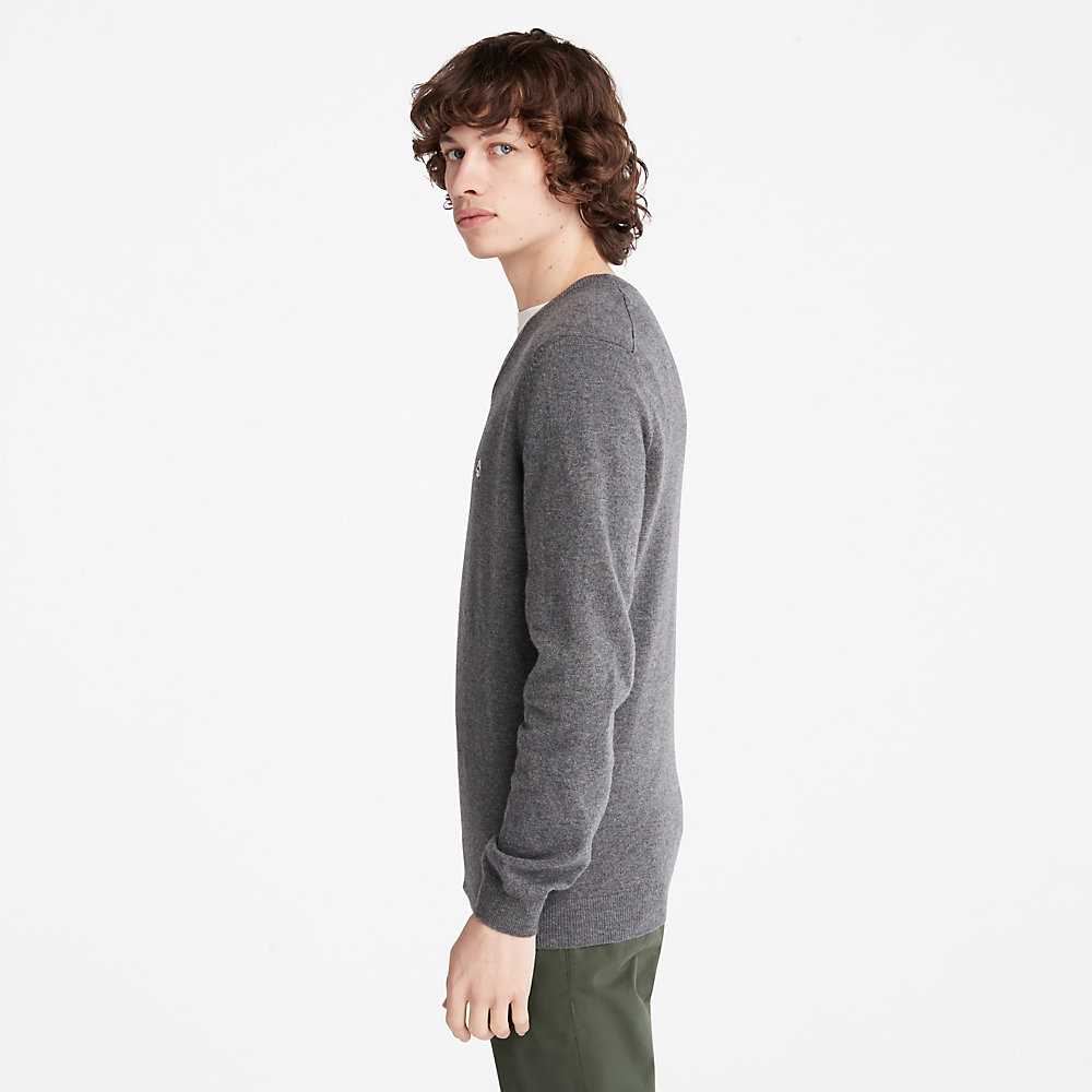 Dark Grey Men's Timberland Cohas Sweaters | Israel-6038471