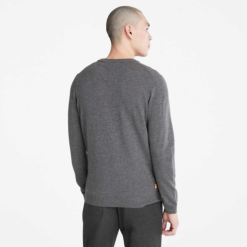 Dark Grey Men's Timberland Cohas Sweaters | Israel-8016954