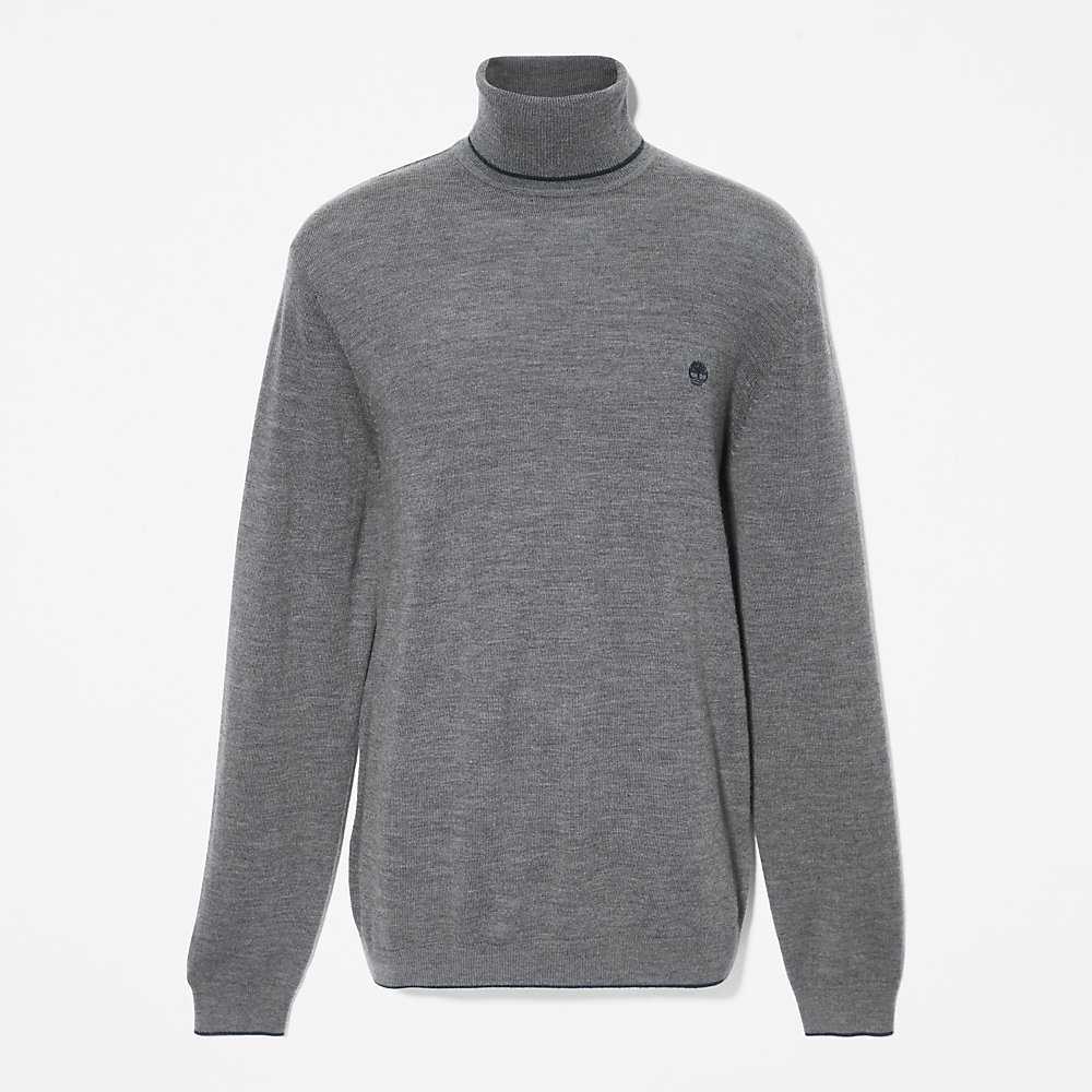 Dark Grey Men's Timberland Nissitissit River Sweaters | Israel-8530246