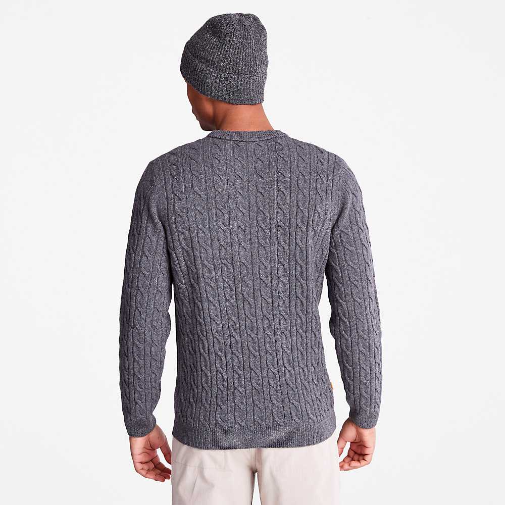 Dark Grey Men's Timberland Phillips Brook Sweaters | Israel-5789314