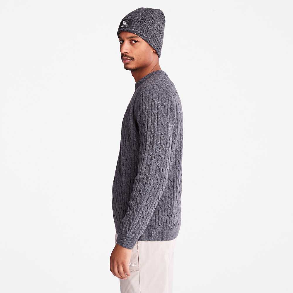 Dark Grey Men's Timberland Phillips Brook Sweaters | Israel-5789314