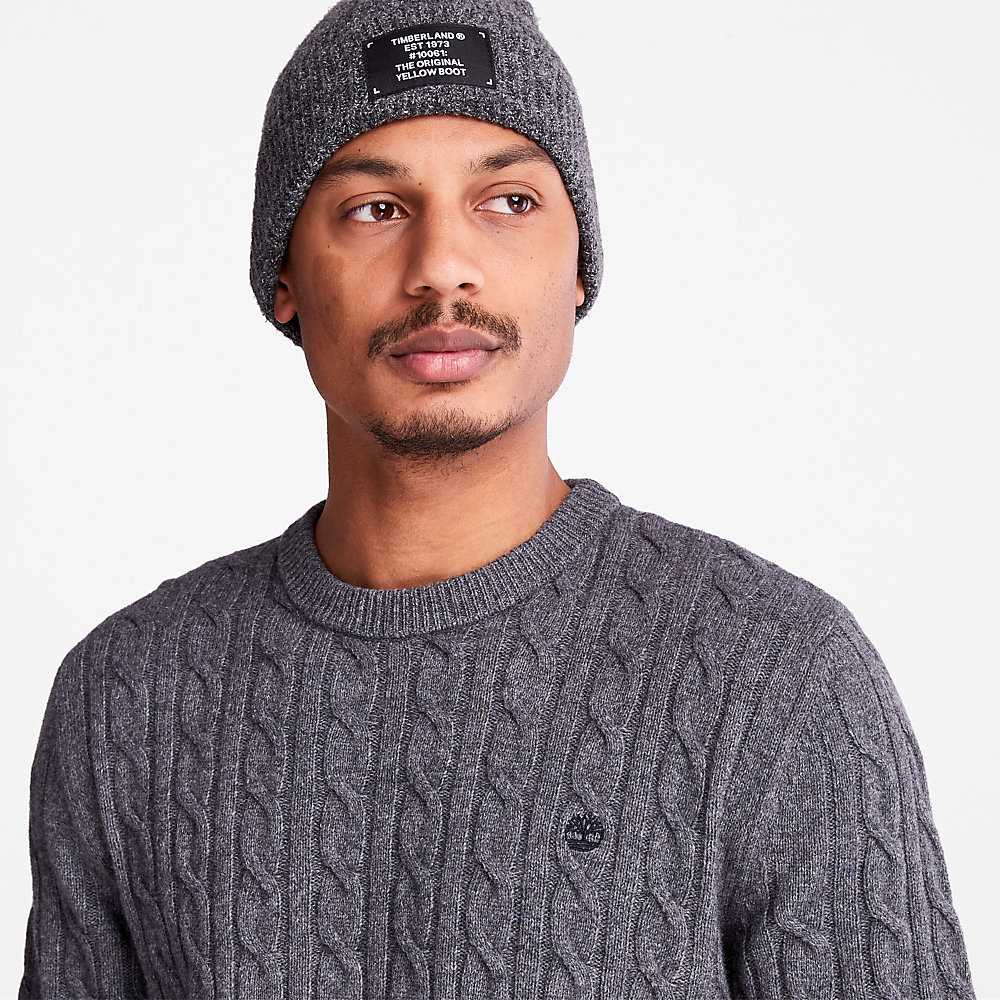 Dark Grey Men's Timberland Phillips Brook Sweaters | Israel-5789314