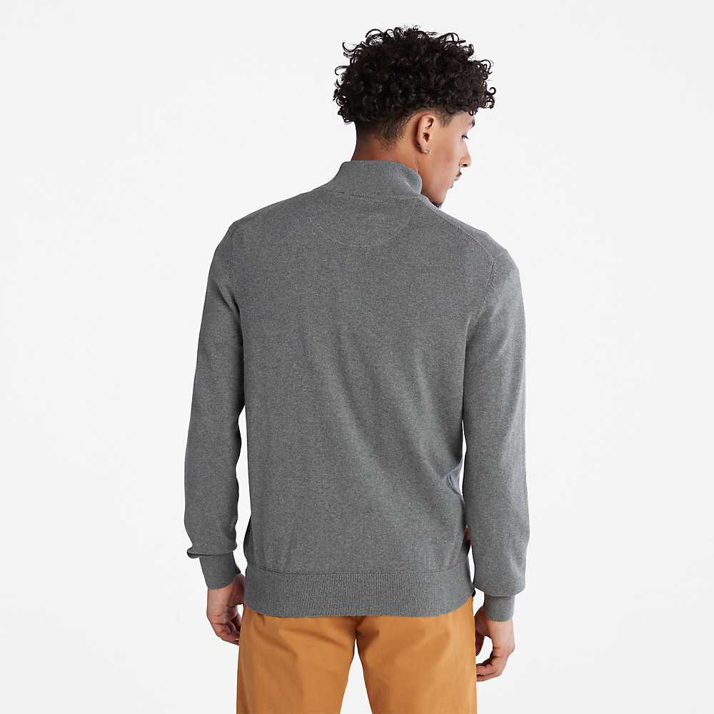 Dark Grey Men's Timberland Williams River Sweaters | Israel-3916428