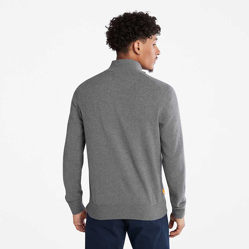 Dark Grey Men's Timberland Williams River Sweaters | Israel-5907341