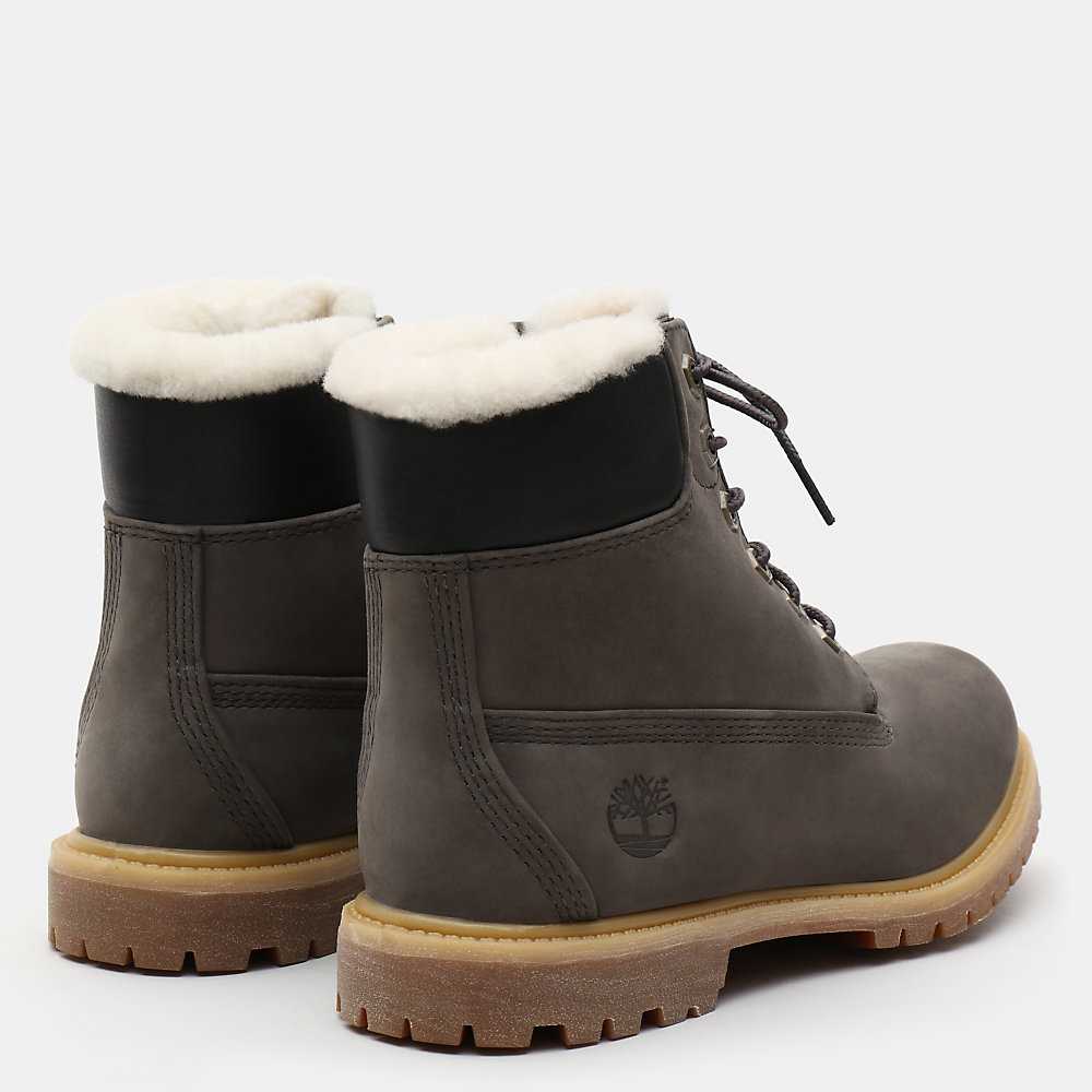 Dark Grey Women's Timberland Premium® 6 Inch Waterproof Boots | Israel-7392541