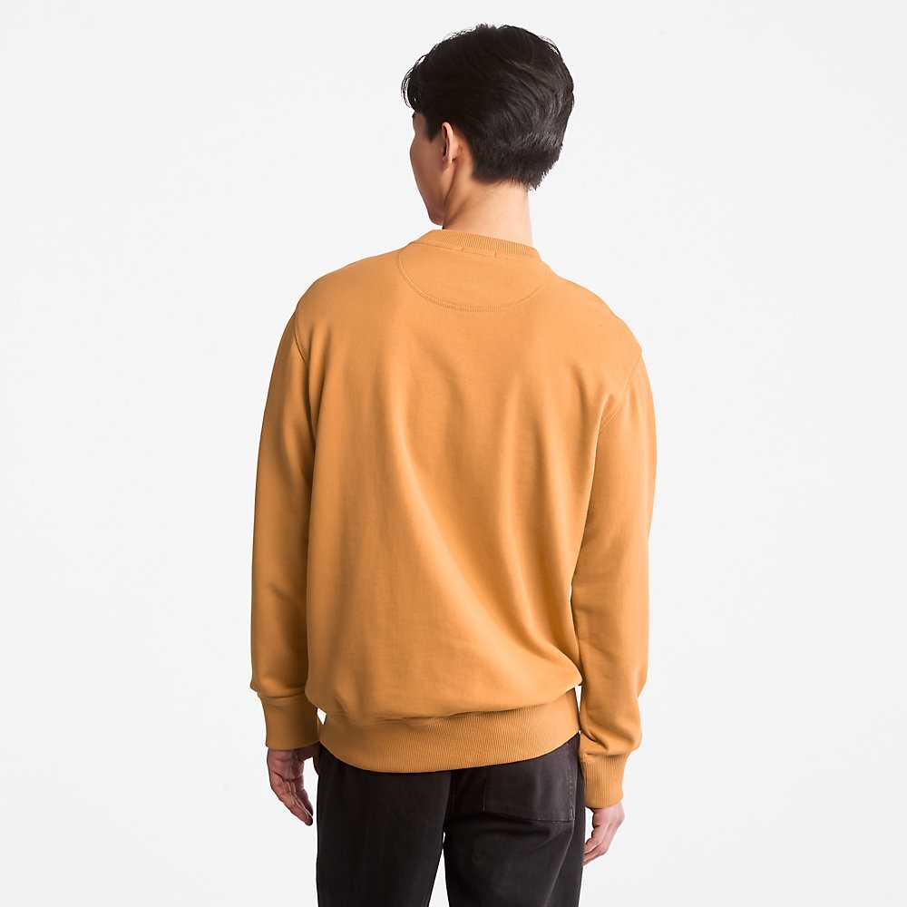 Dark Yellow Men's Timberland Outdoor Heritage Sweatshirt | Israel-8352960