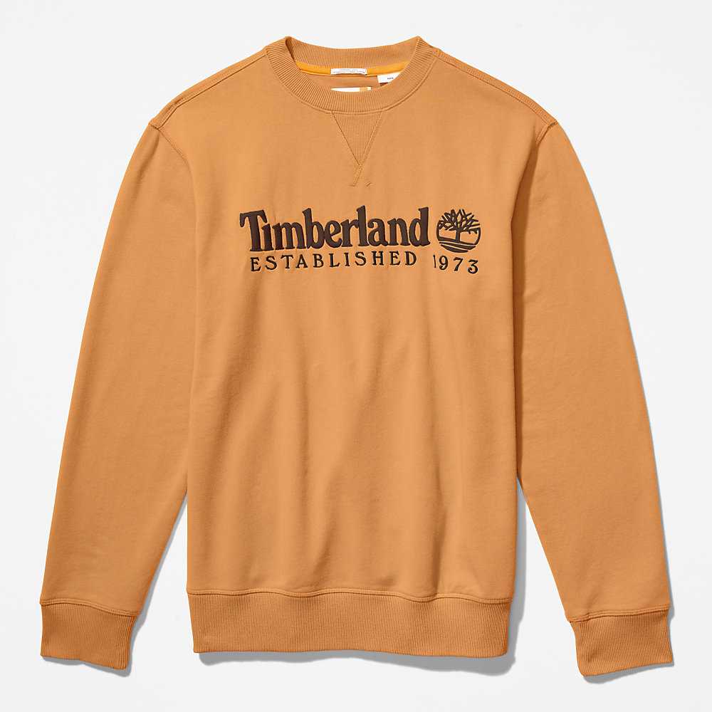 Dark Yellow Men's Timberland Outdoor Heritage Sweatshirt | Israel-8352960