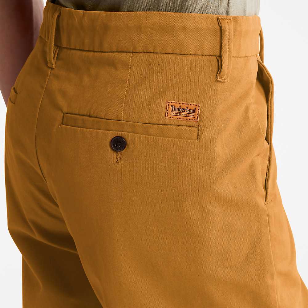 Dark Yellow Men's Timberland Squam Lake Shorts | Israel-4137628