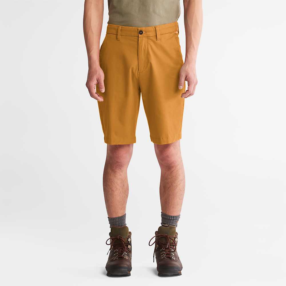 Dark Yellow Men\'s Timberland Squam Lake Shorts | Israel-4137628