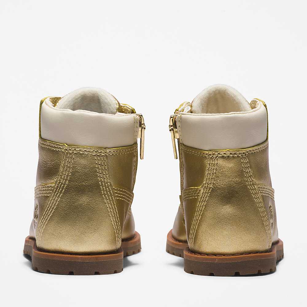 Gold Kids' Timberland Pokey Pine Waterproof Boots | Israel-4219643