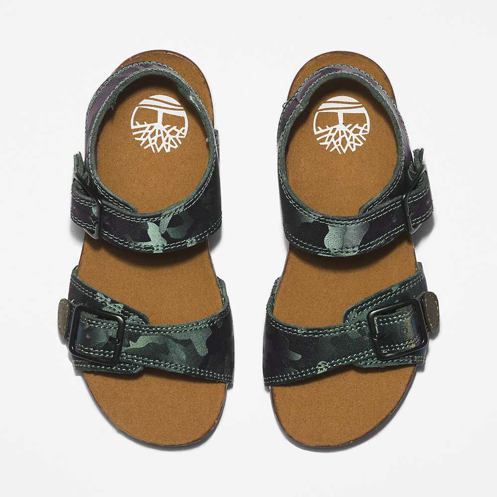 Green Kids' Timberland Castle Island Sandals | Israel-8439521