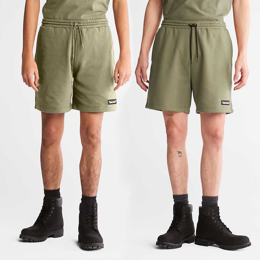 Green Men\'s Timberland All Gender Sweat Shorts | Israel-2418370