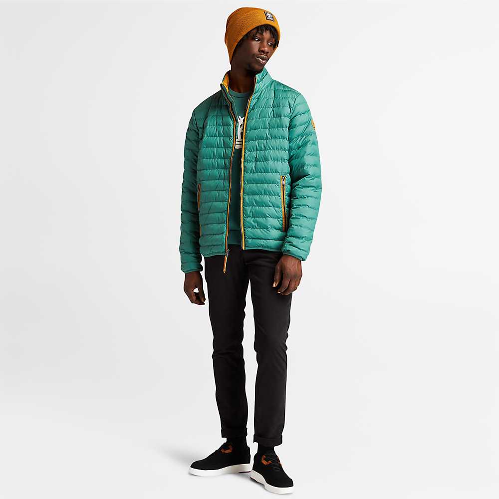 Green Men's Timberland Axis Peak Rain Jackets | Israel-2568417