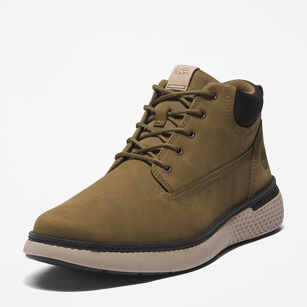 Green Men's Timberland Cross Mark Chukka Boots | Israel-1750362