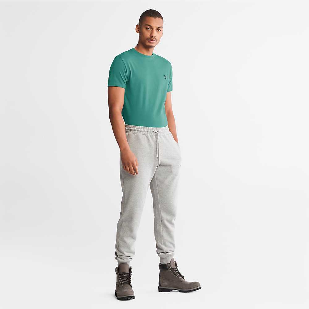 Green Men's Timberland Dunstan River T Shirts | Israel-1078296