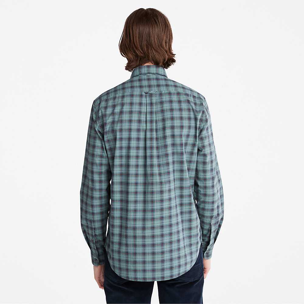 Green Men's Timberland Eastham Check Shirt | Israel-9028164