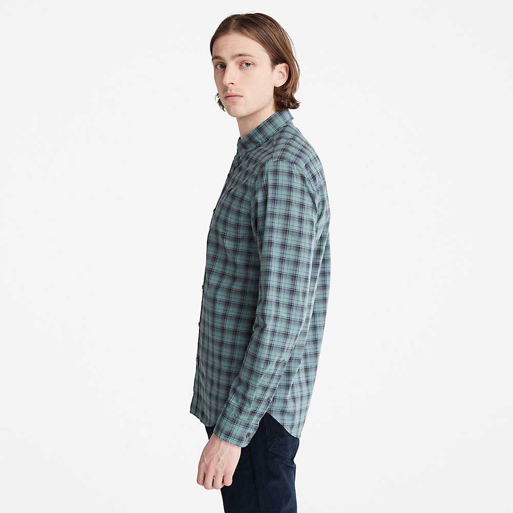 Green Men's Timberland Eastham Check Shirt | Israel-9028164