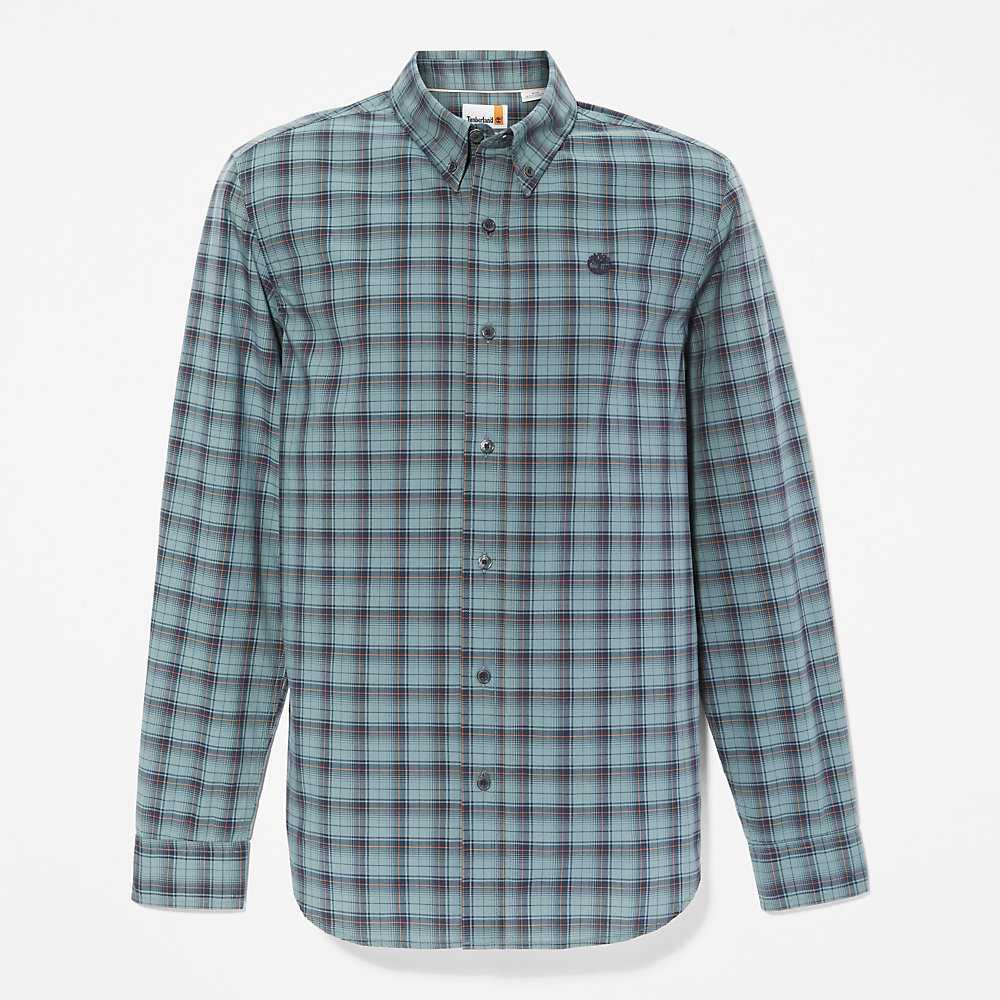 Green Men's Timberland Eastham Check Shirt | Israel-9028164