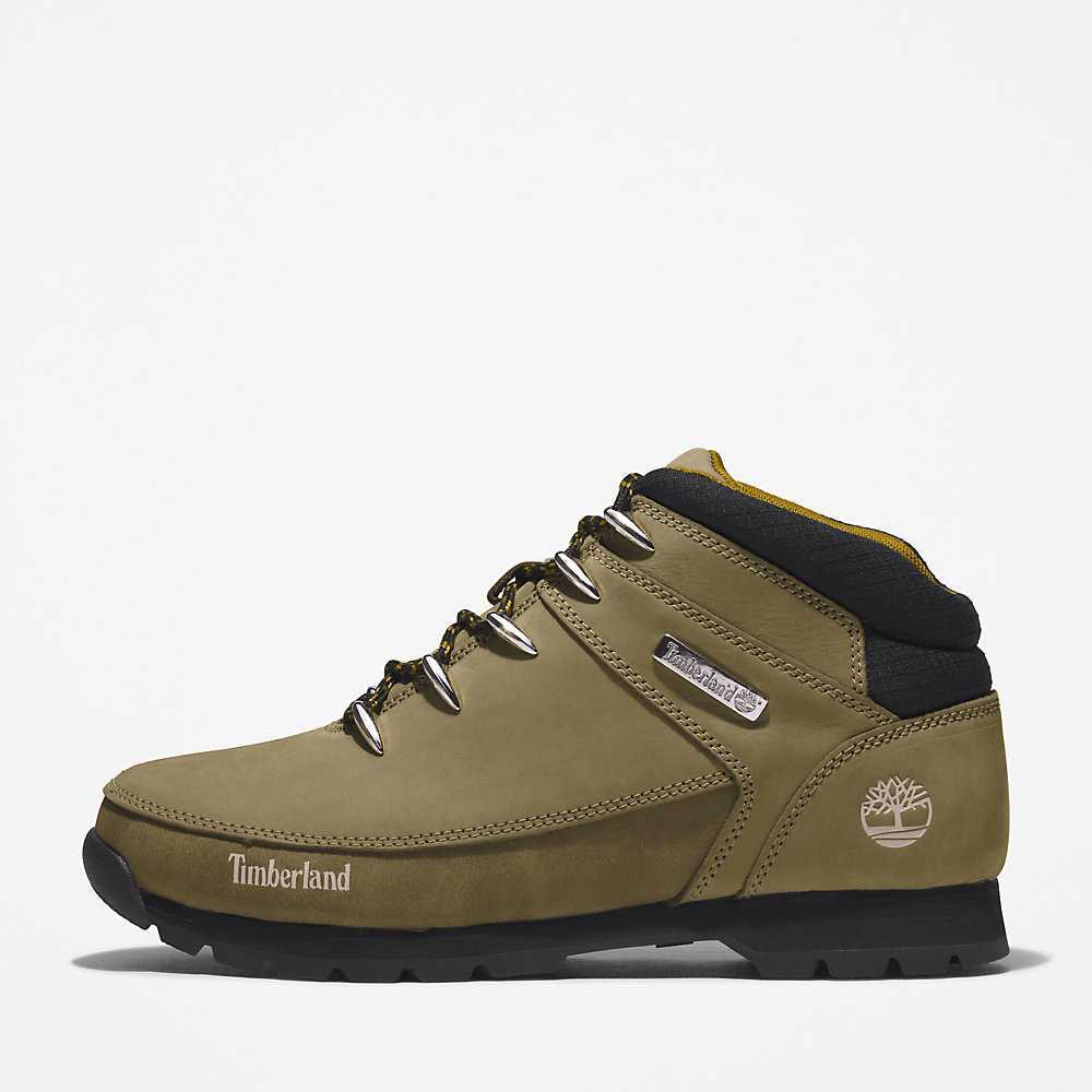 Green Men's Timberland Euro Sprint Hiking Boots | Israel-4128597