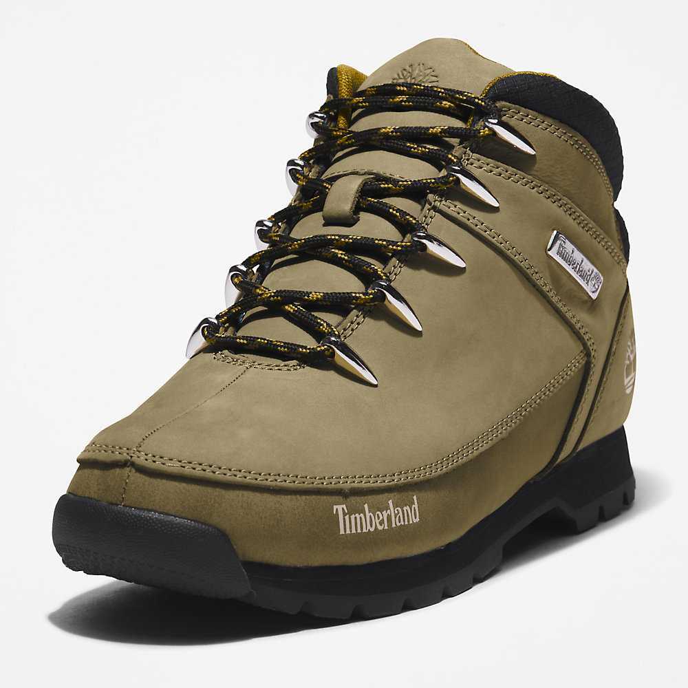 Green Men's Timberland Euro Sprint Hiking Boots | Israel-4128597