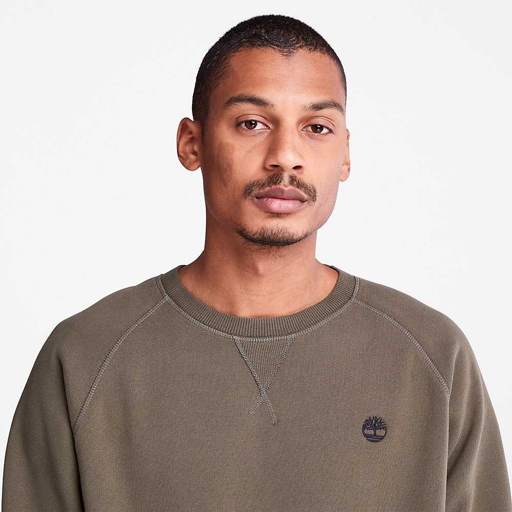 Green Men's Timberland Exeter River Sweatshirt | Israel-6940328