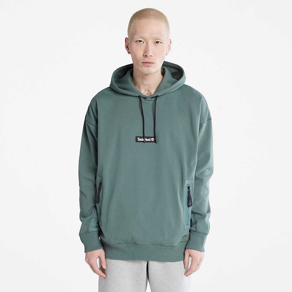 Green Men\'s Timberland Heavyweight Hoodie | Israel-9801572