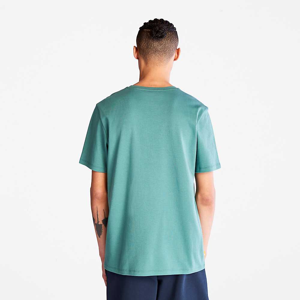 Green Men's Timberland Interlock TimberFresh™ T Shirts | Israel-5378246