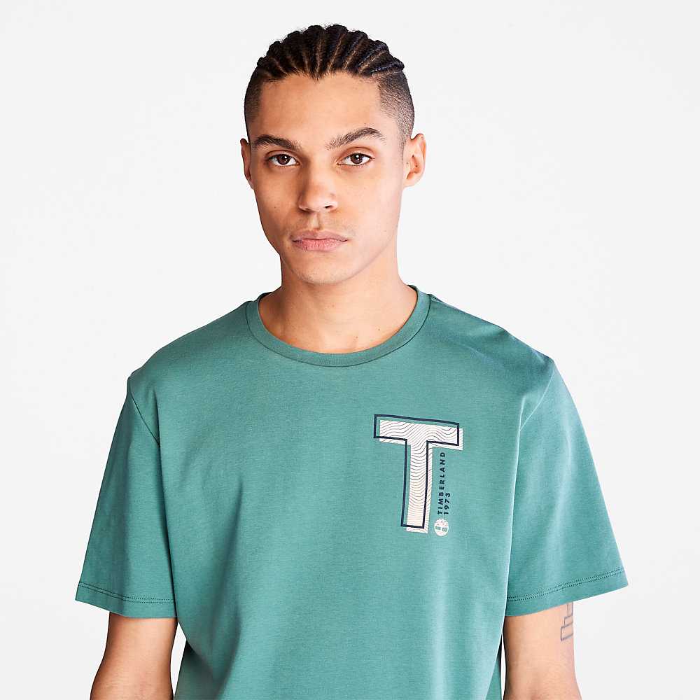 Green Men's Timberland Interlock TimberFresh™ T Shirts | Israel-5378246