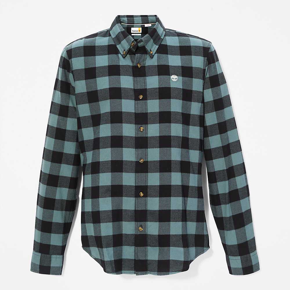 Green Men's Timberland Mascoma River Check Shirt | Israel-9824035