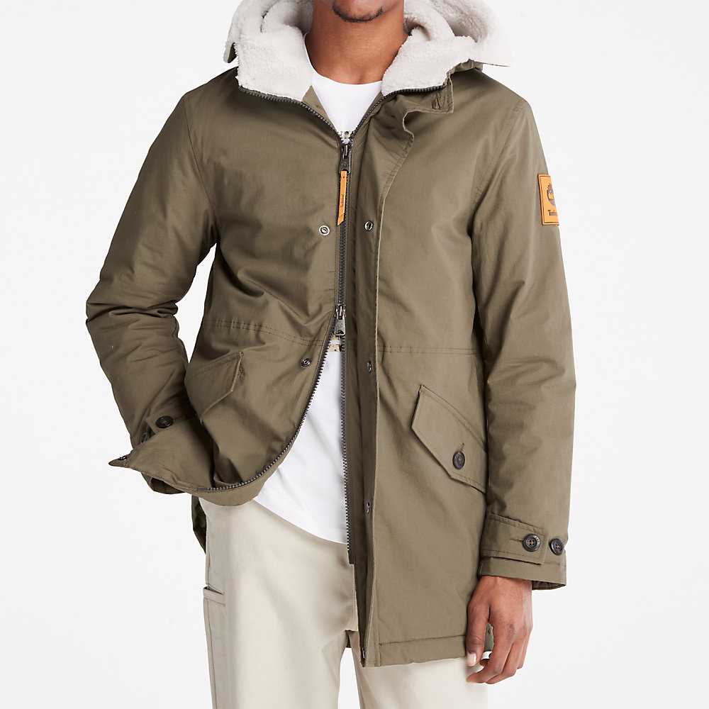 Green Men's Timberland Mt. Kelsey Parka Jackets | Israel-7563419