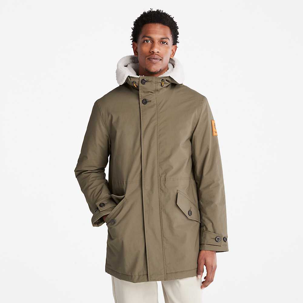 Green Men\'s Timberland Mt. Kelsey Parka Jackets | Israel-7563419