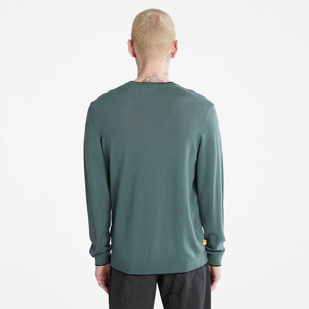 Green Men's Timberland Nissitissit River Sweatshirt | Israel-0913724