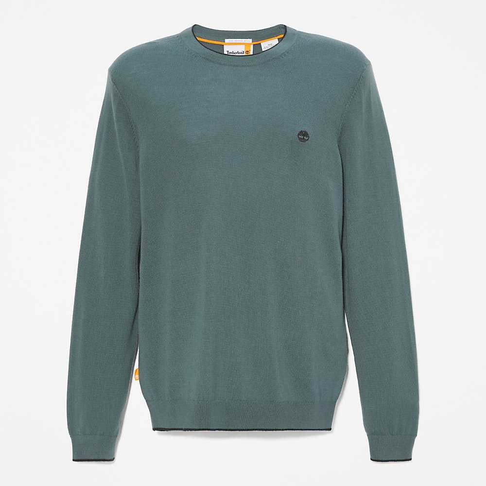 Green Men's Timberland Nissitissit River Sweatshirt | Israel-0913724