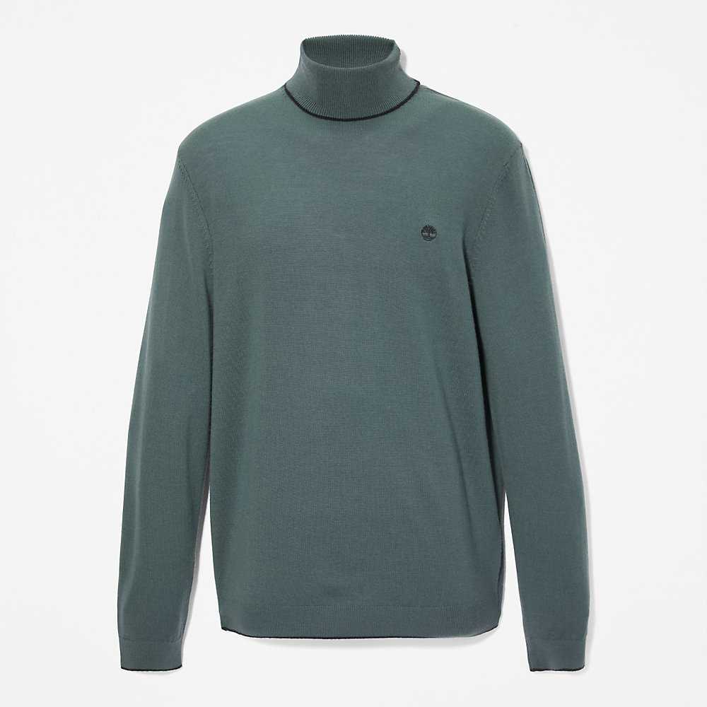 Green Men's Timberland Nissitissit River Sweatshirt | Israel-4283596