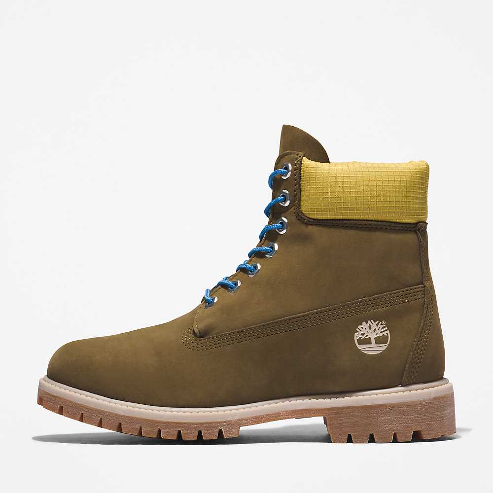 Green Men's Timberland Premium® 6 Inch Waterproof Boots | Israel-6258043