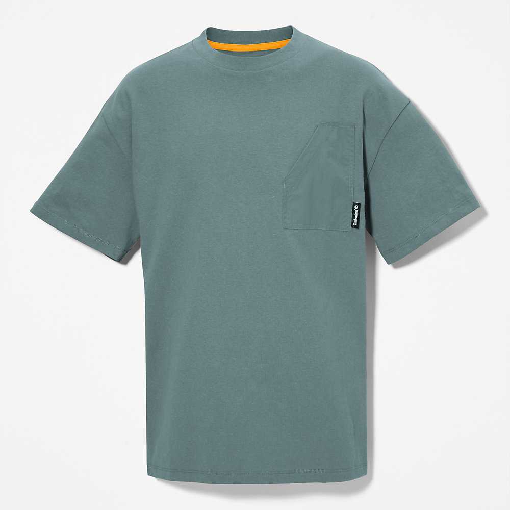 Green Men's Timberland Progressive Utility T Shirts | Israel-5286043