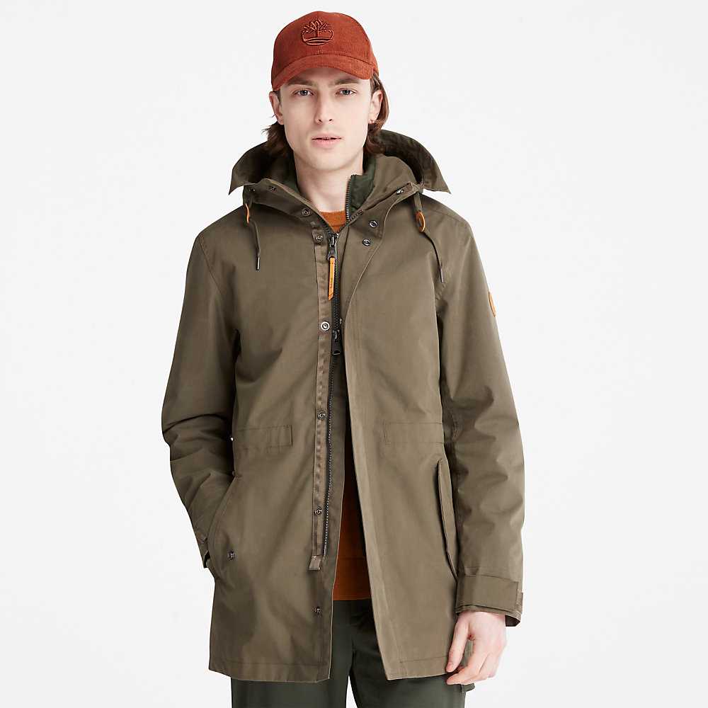 Green Men's Timberland Snowdon Peak Parka Jackets | Israel-7123096