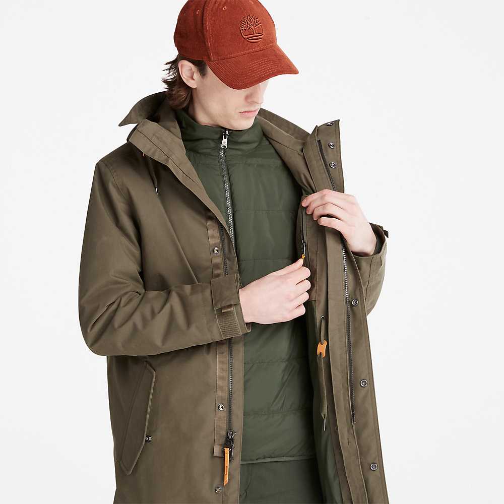 Green Men's Timberland Snowdon Peak Parka Jackets | Israel-7123096