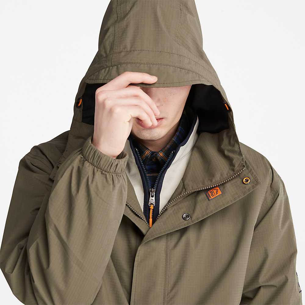 Green Men's Timberland Stow-and-Go Windbreaker | Israel-3024865