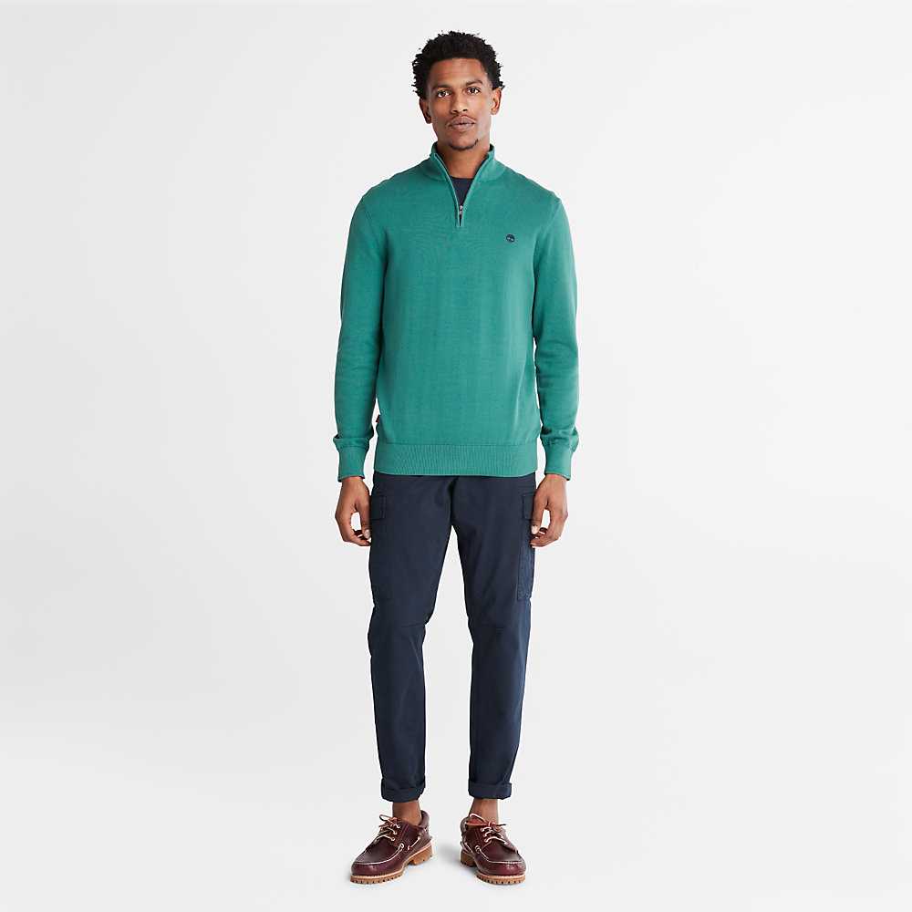 Green Men's Timberland Williams River Sweatshirt | Israel-4297851