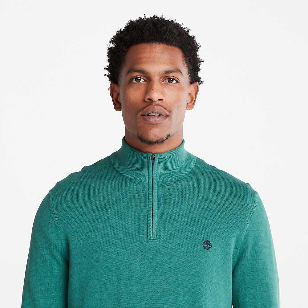 Green Men's Timberland Williams River Sweatshirt | Israel-4297851