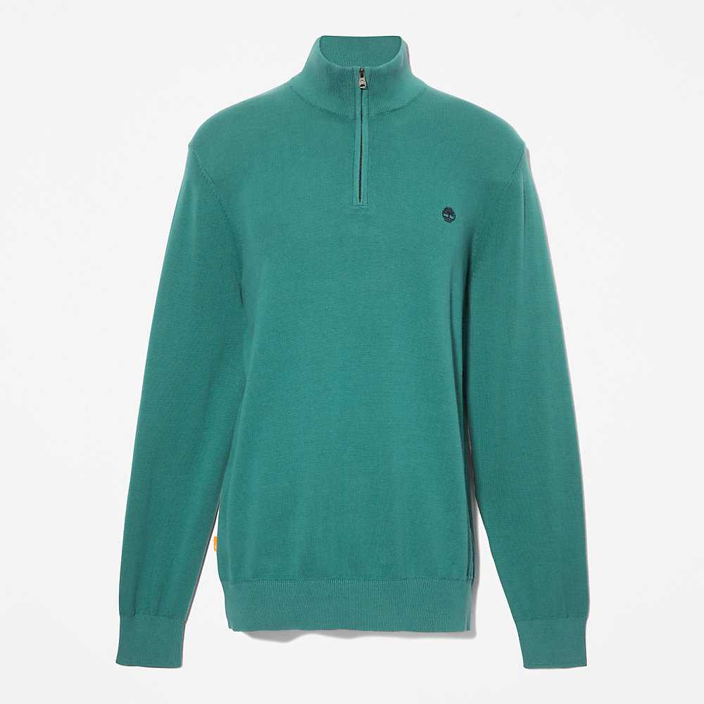 Green Men's Timberland Williams River Sweatshirt | Israel-4297851